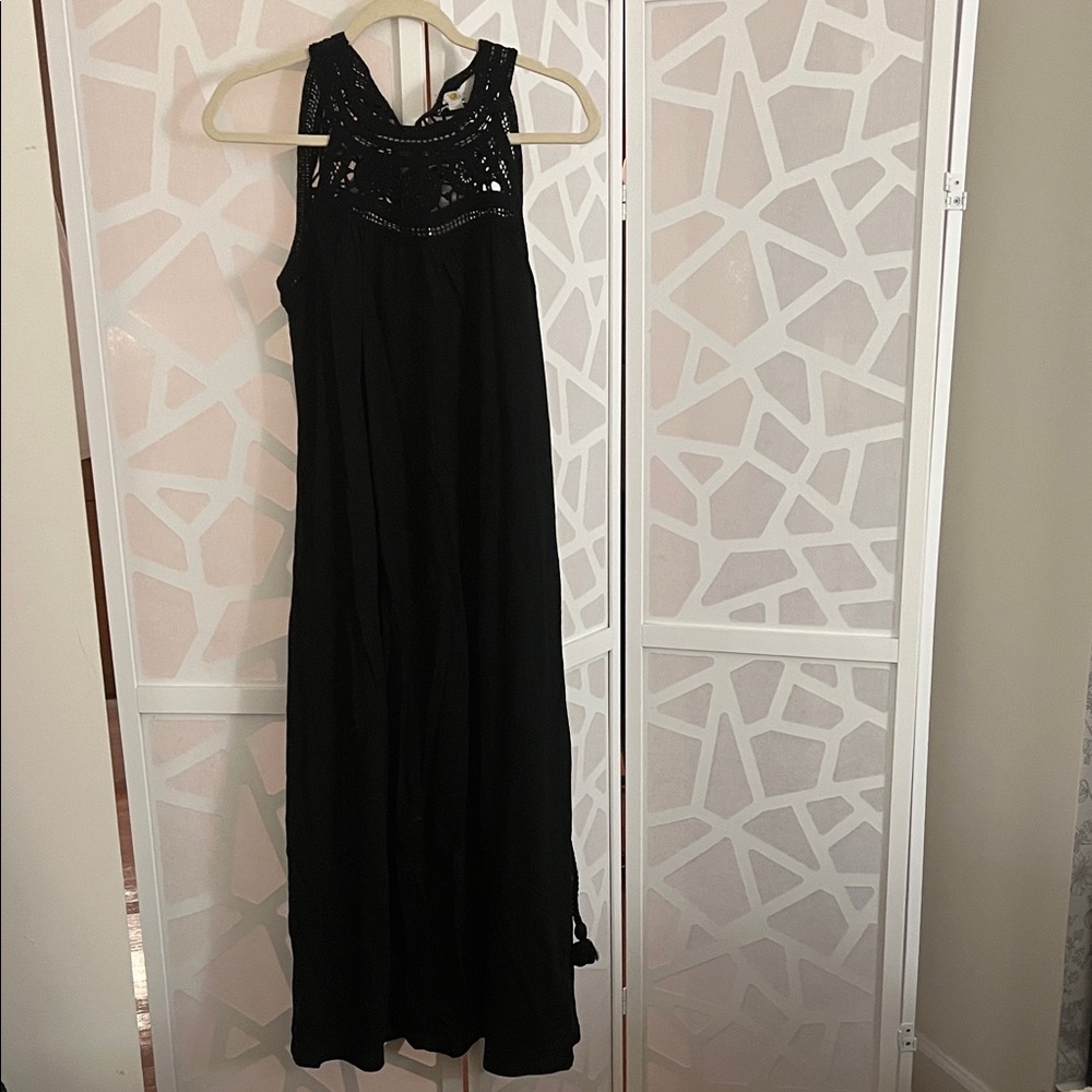 Boden Black Sleeveless Maxi Dress
